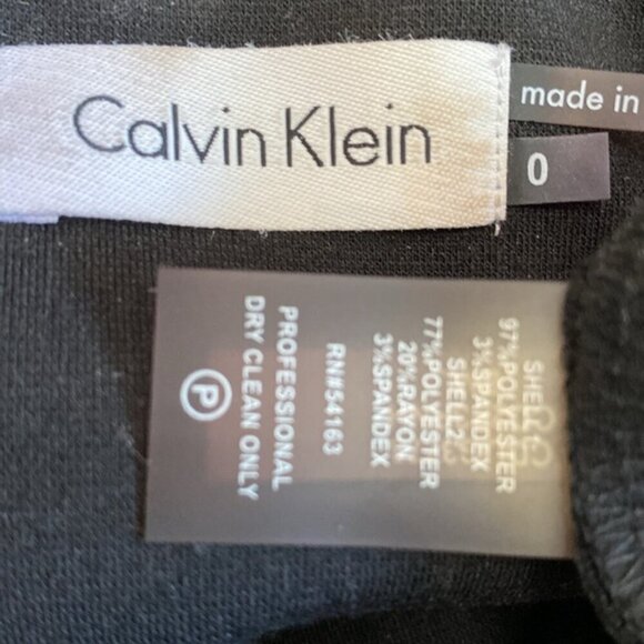 Calvin Klein Black Abstract Sleeveless Dress - Picture 12 of 13